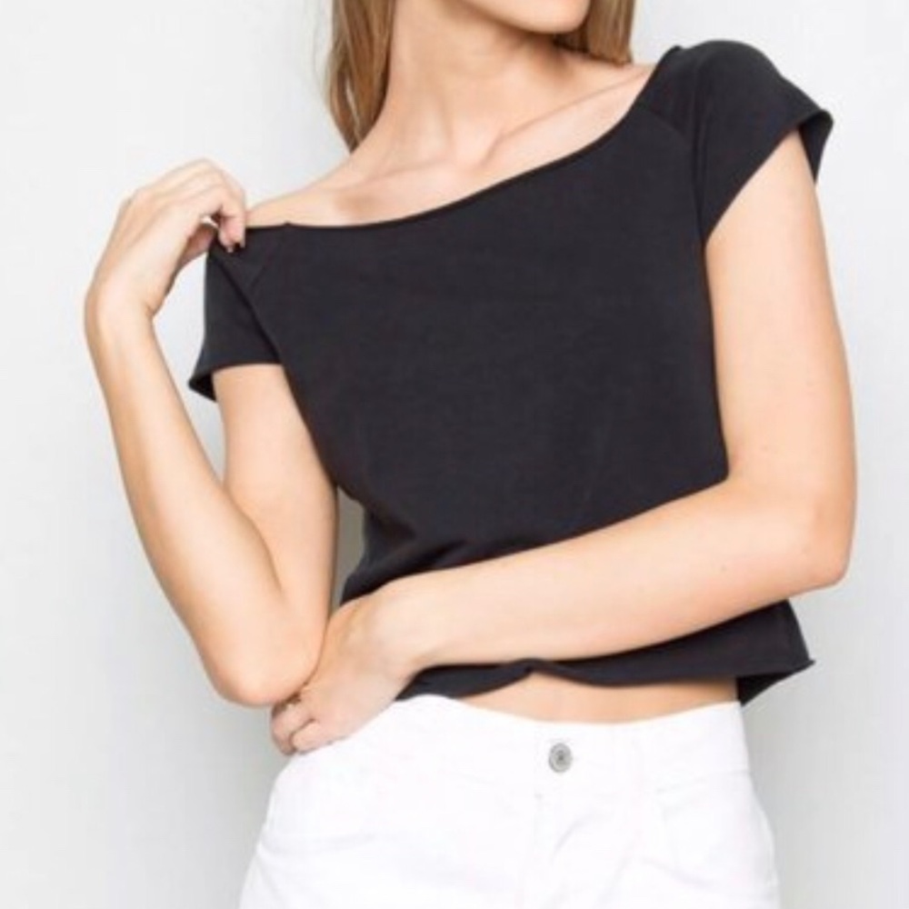brandy melville black ‘rin’ top